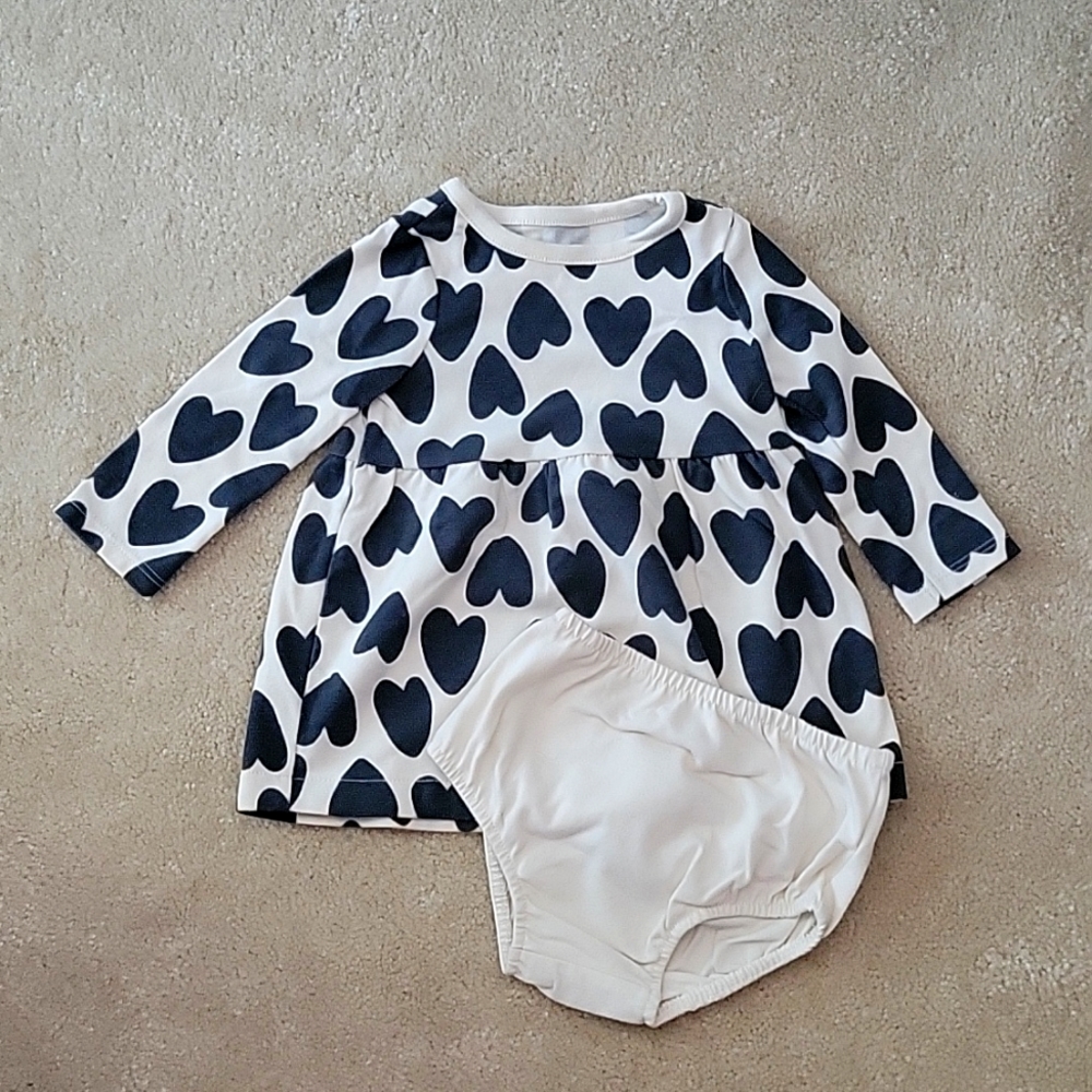 Baby Girls Dress with Bloomer